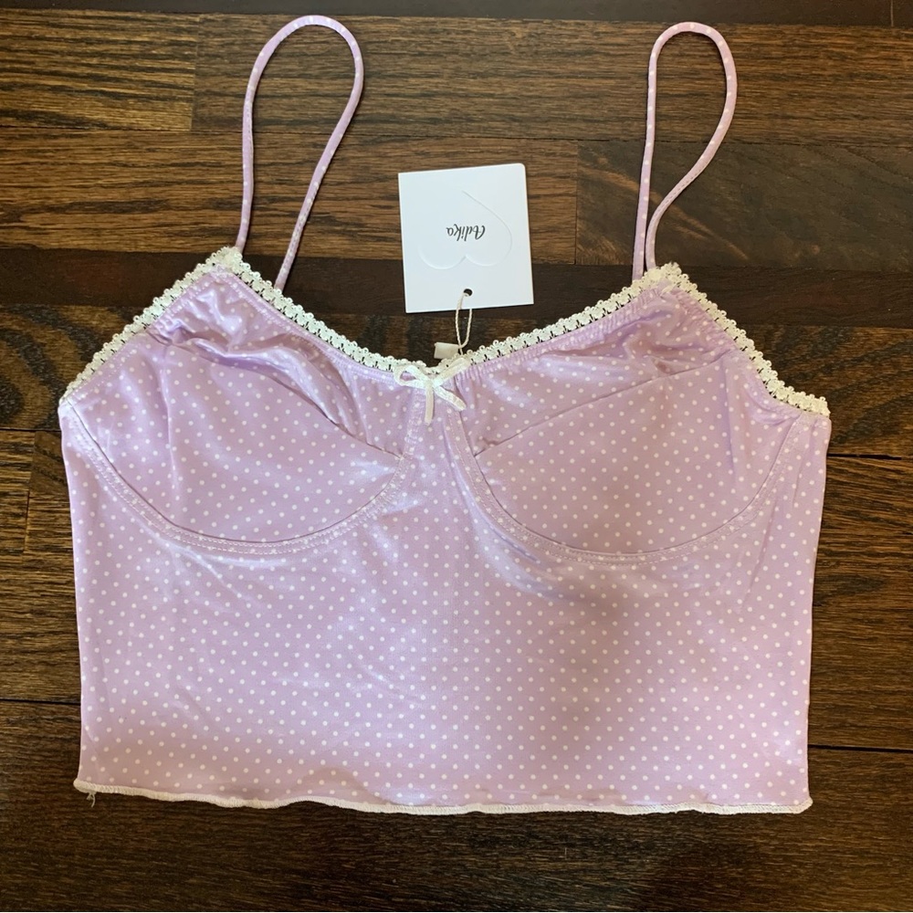 Purple crop tank